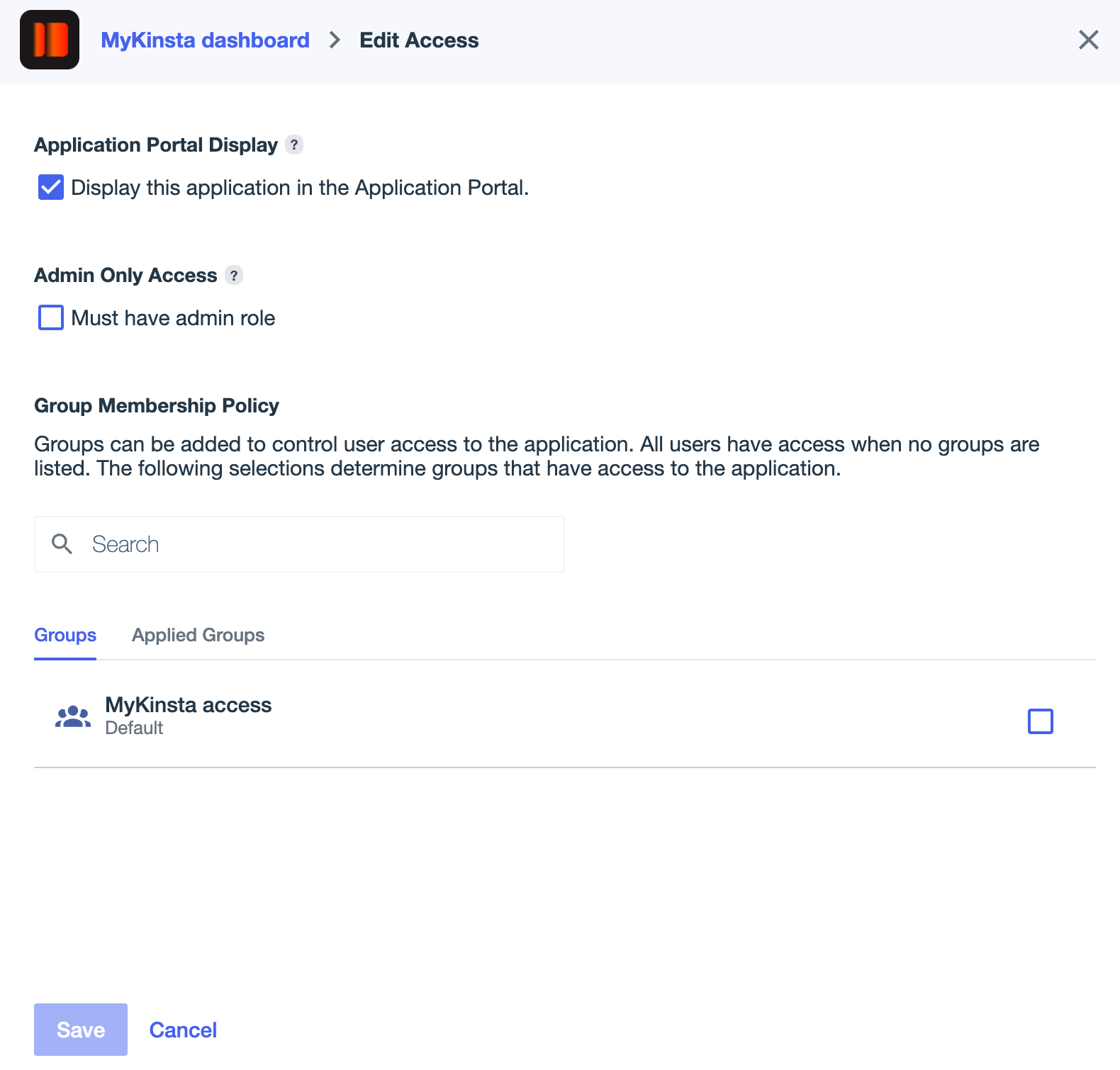 Ping Assign User Access