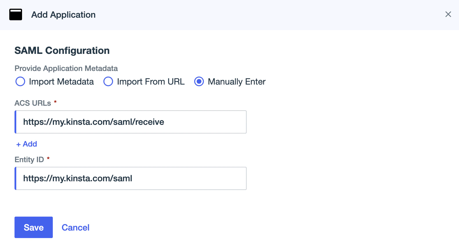 Ping Saml Configuration