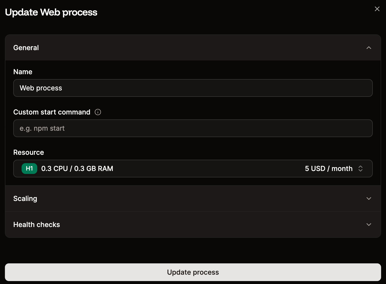 Update your application's web process