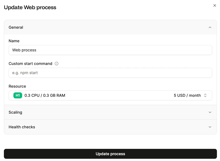 Processes - Sevalla docs