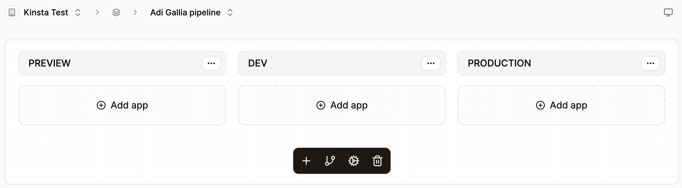Application pipeline workflow