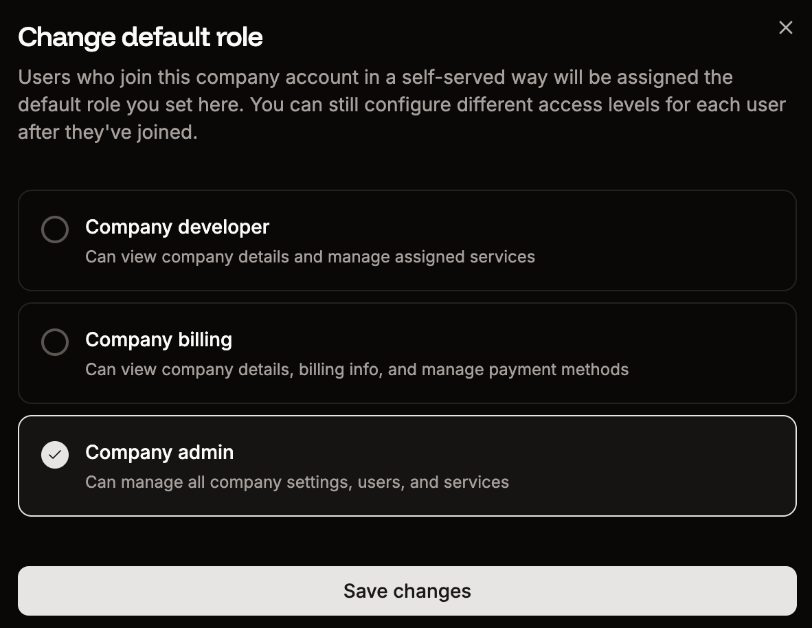 Set the default role for users who sign in via JIT provisioning