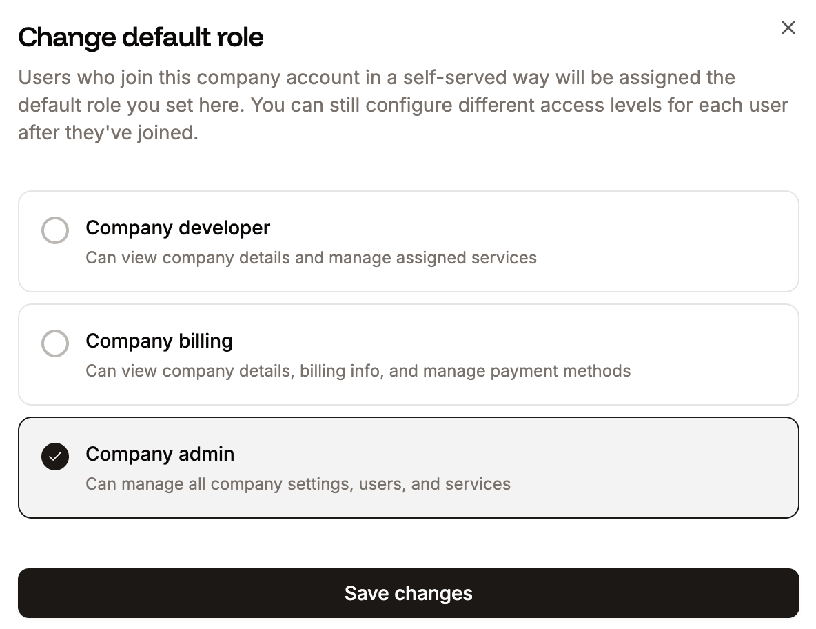 Set the default role for users who sign in via JIT provisioning