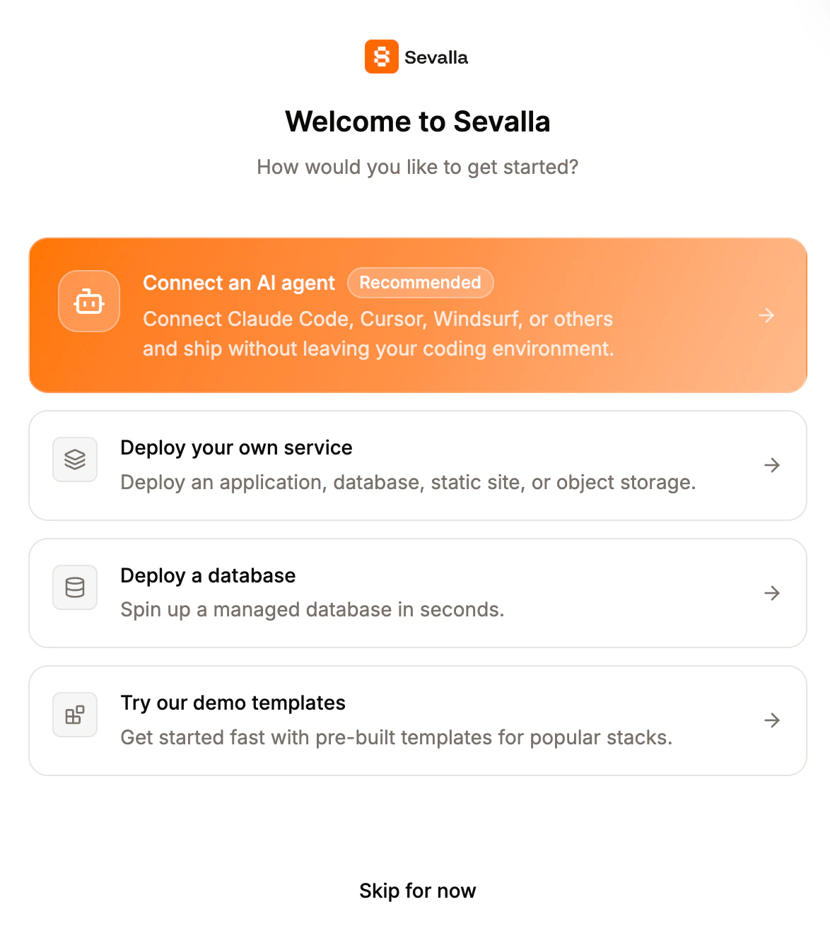 Getting started with Sevalla