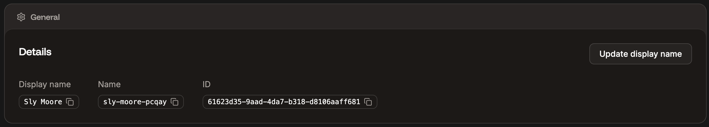 General settings for your project