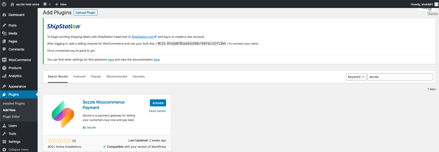 3 Activate Sezzle Pn