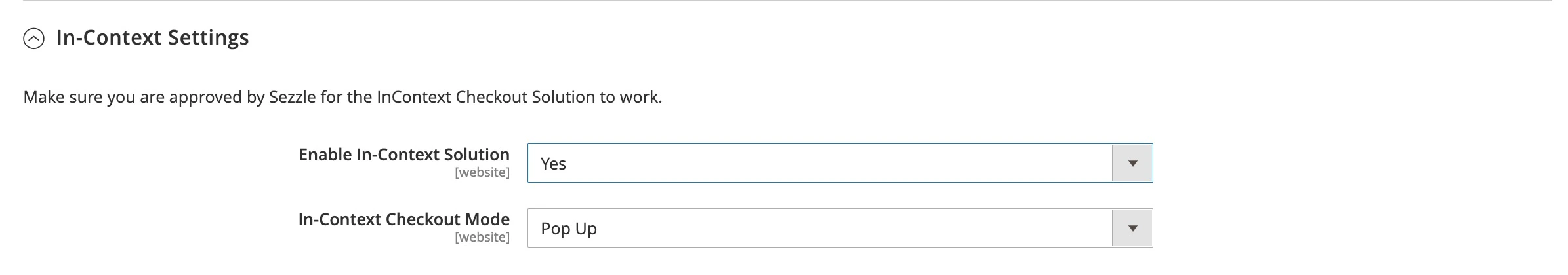 In Context Settings Jp
