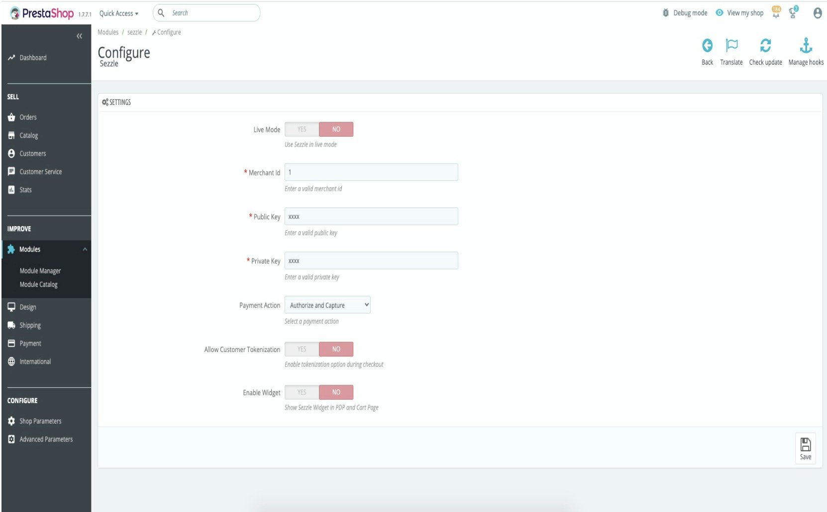 1 Configure Sezzle Jp