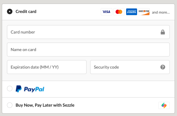 1 Select Sezzle Checkout Pn