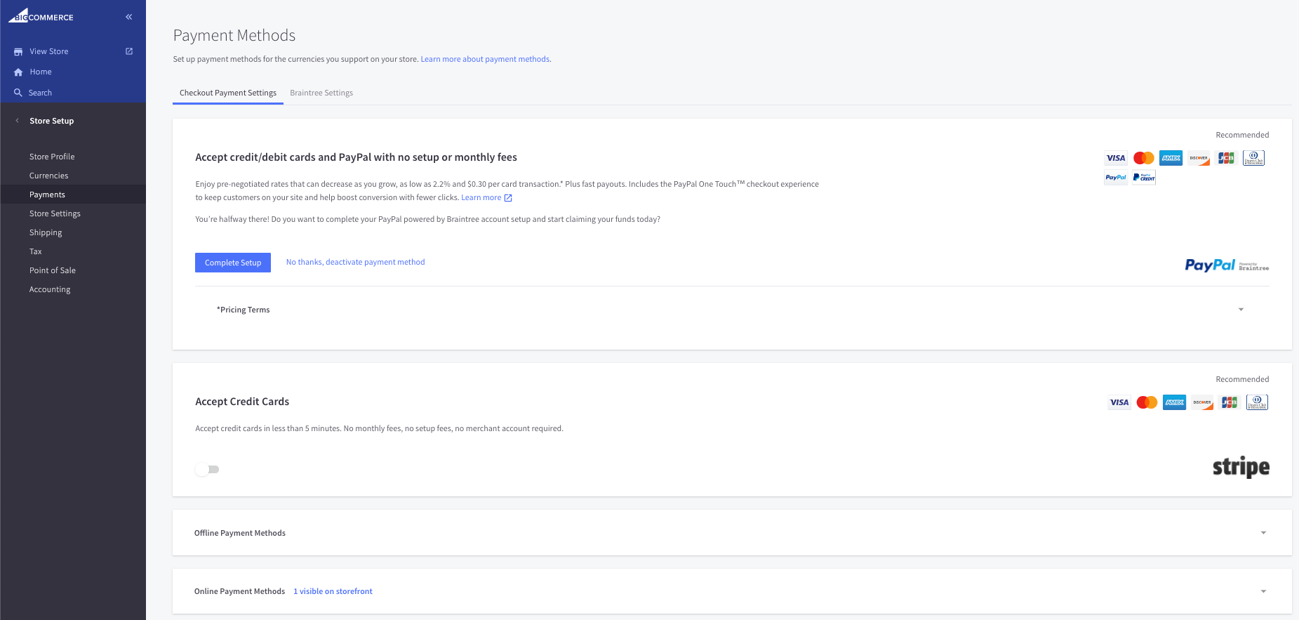 1 Payment Methods Add
Pn
