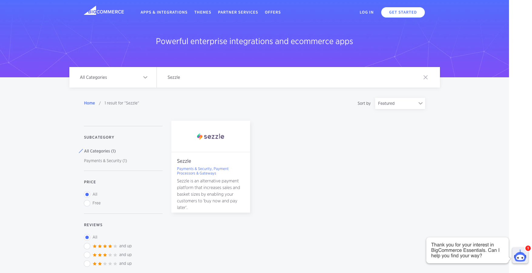 4 App Search Sezzle Pn