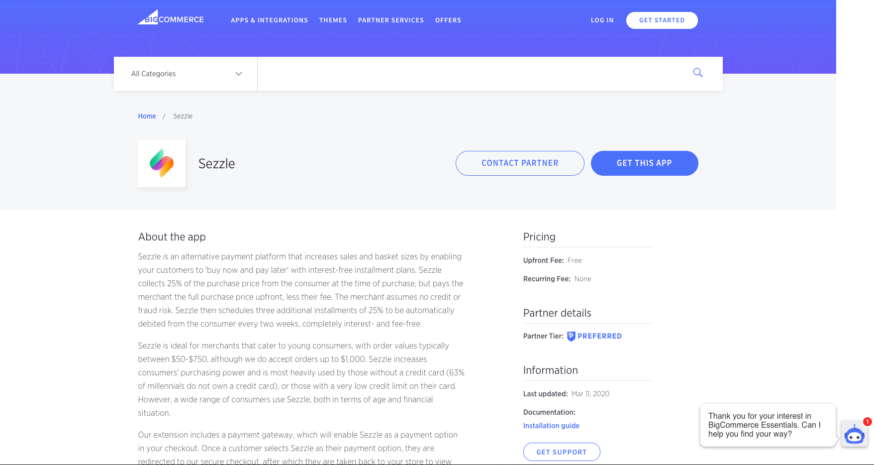 5 App Marketplace Sezzle Pn