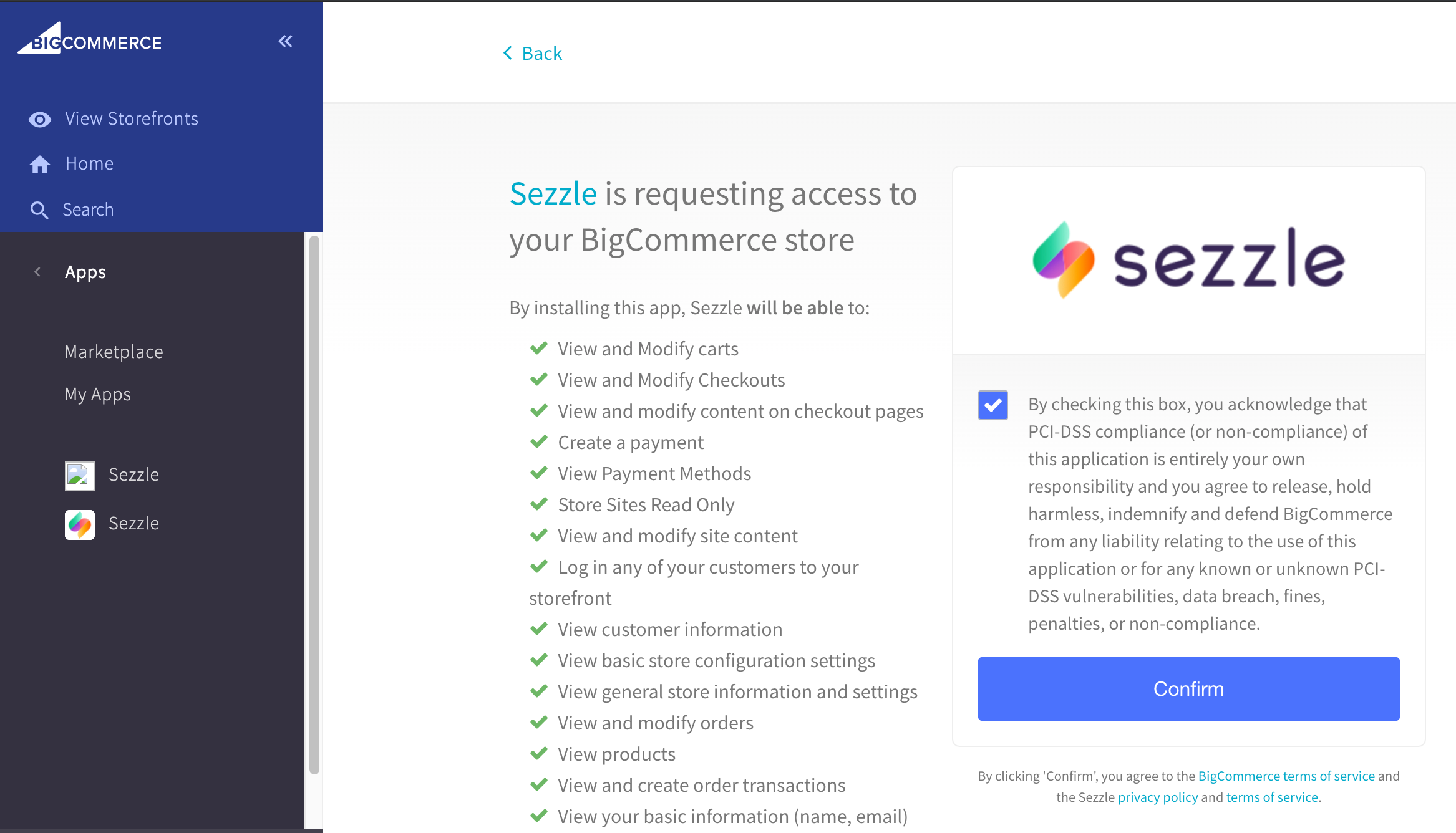 7 Requesting Access Sezzle Pn