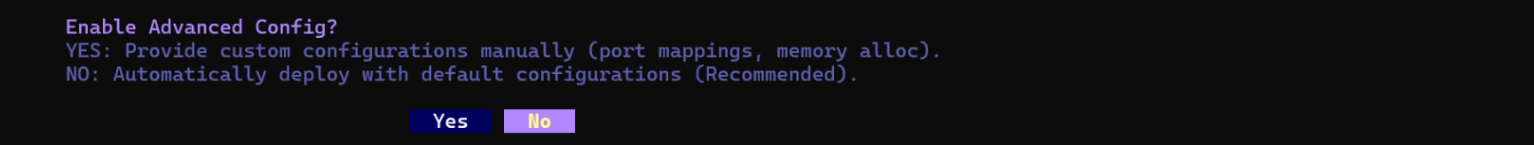 Advanced Config Prompt Advanced Config Prompt
