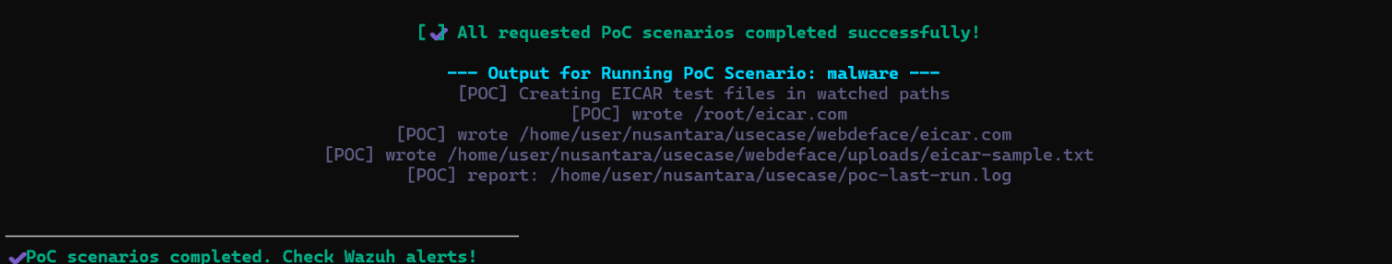 Poc Eicar Output Poc Eicar Output