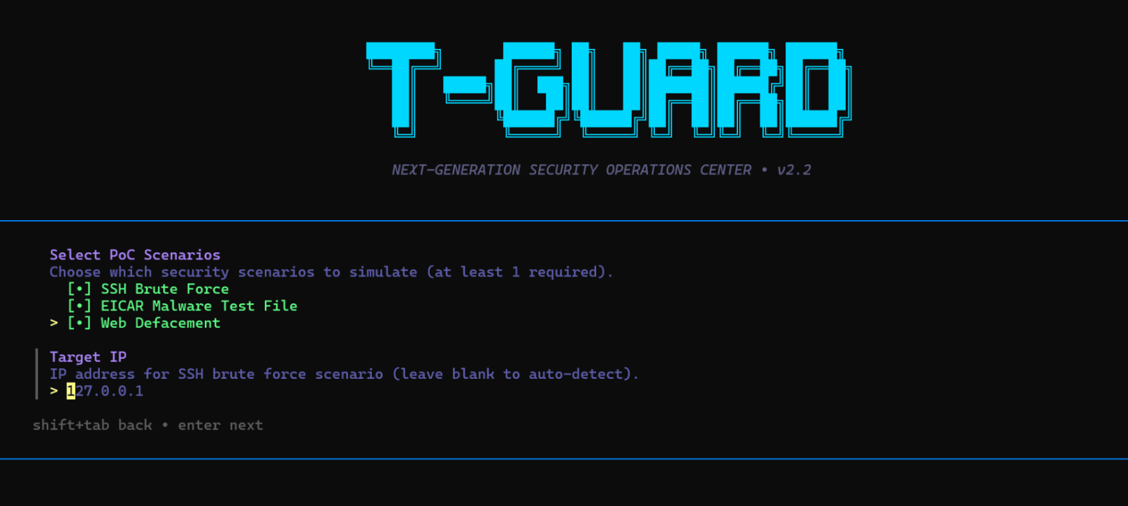 Poc Scenario Select Target Ip Poc Scenario Select Target Ip