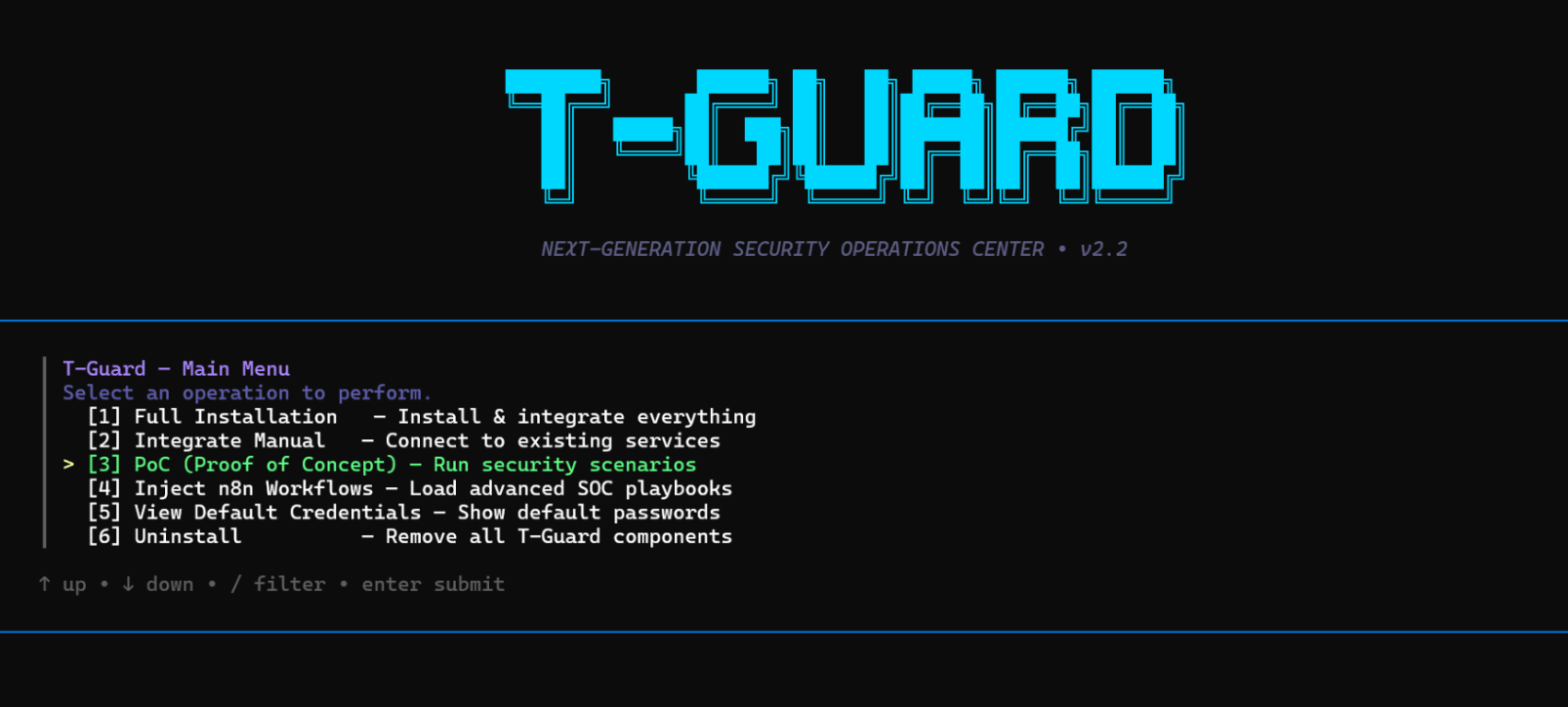 Tguard Main Menu Poc Tguard Main Menu Poc