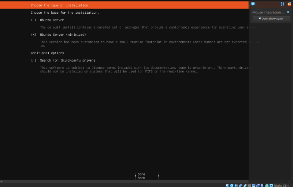 Ubuntu Server Minimized Ubuntu Server Minimized