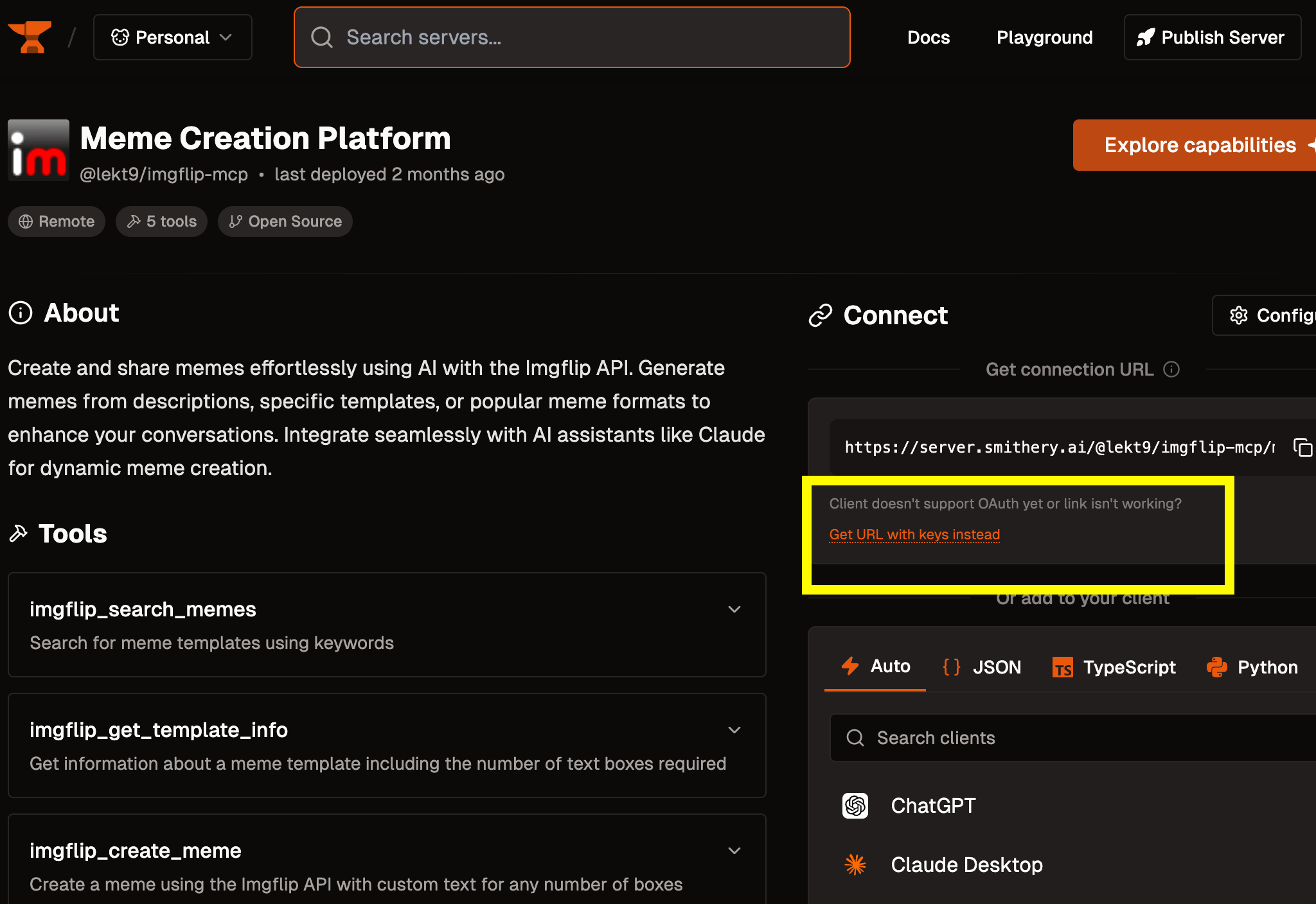 Adding a custom MCP skill