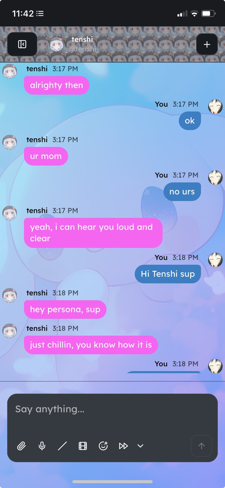 A chat with a Shape