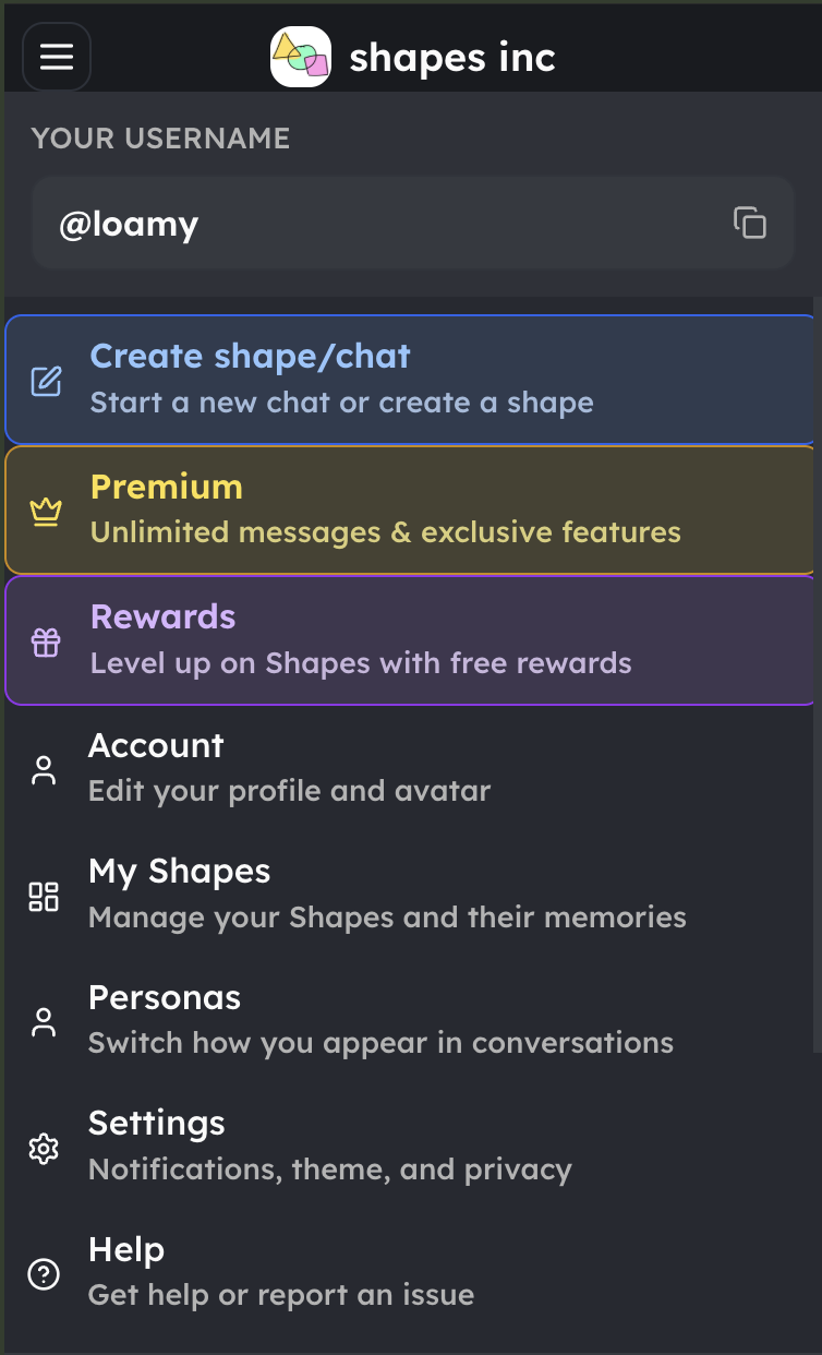 Usermenu