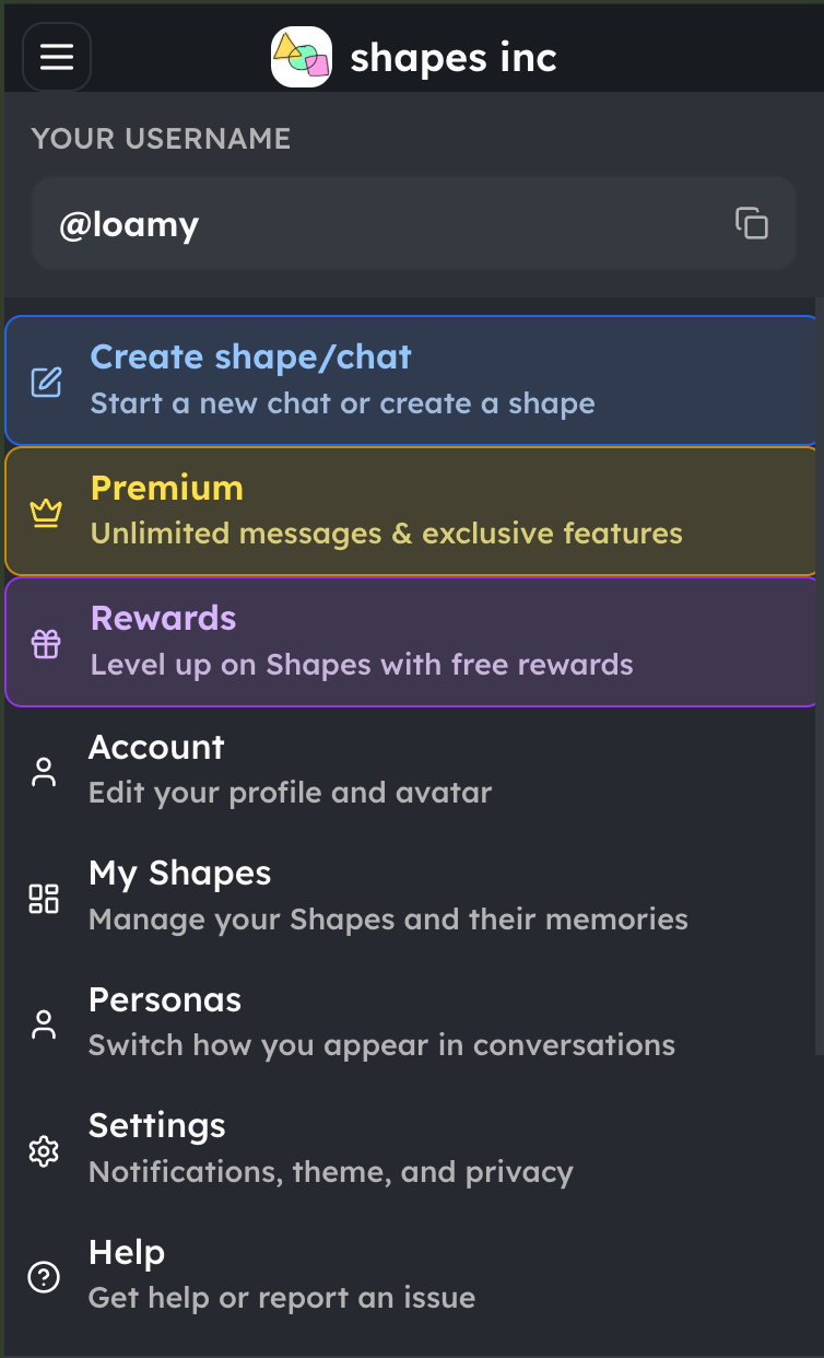 Usermenu