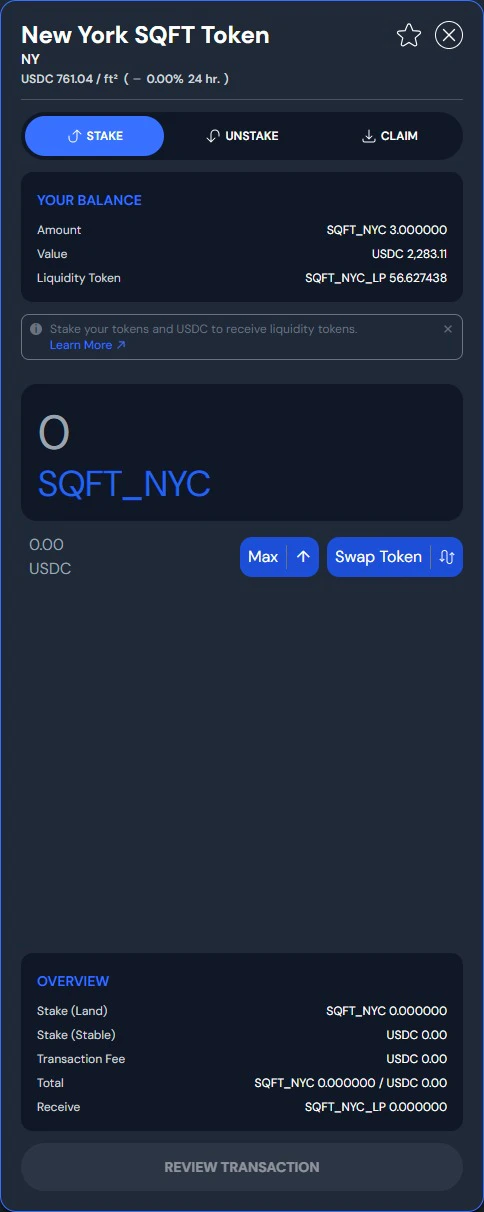 Stake panel