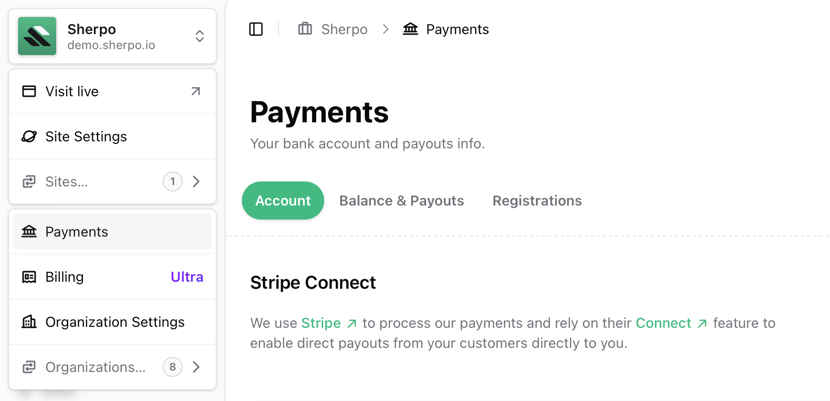 Payments - Sherpo Docs