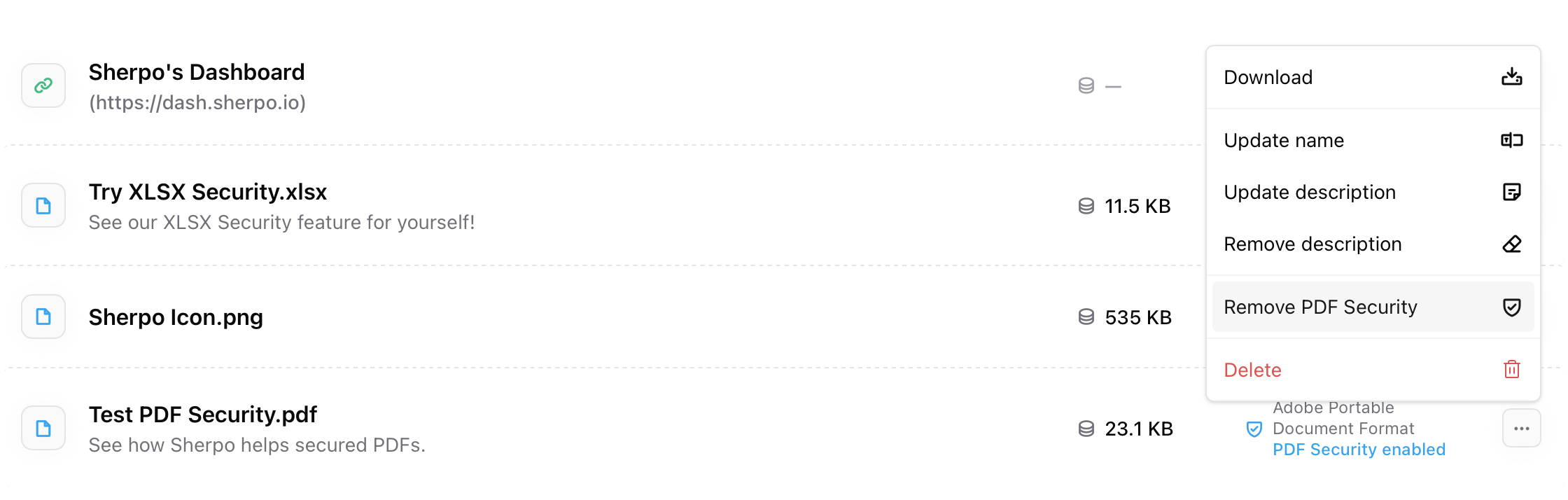 Removing security protection from a file Removing PDF security in Sherpo Downloads