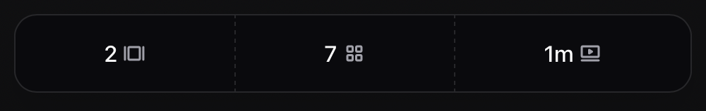 Series calculations Automatic Series stats including episodes and duration