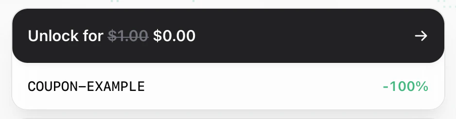 Coupon Example 1 Coupon Example 1