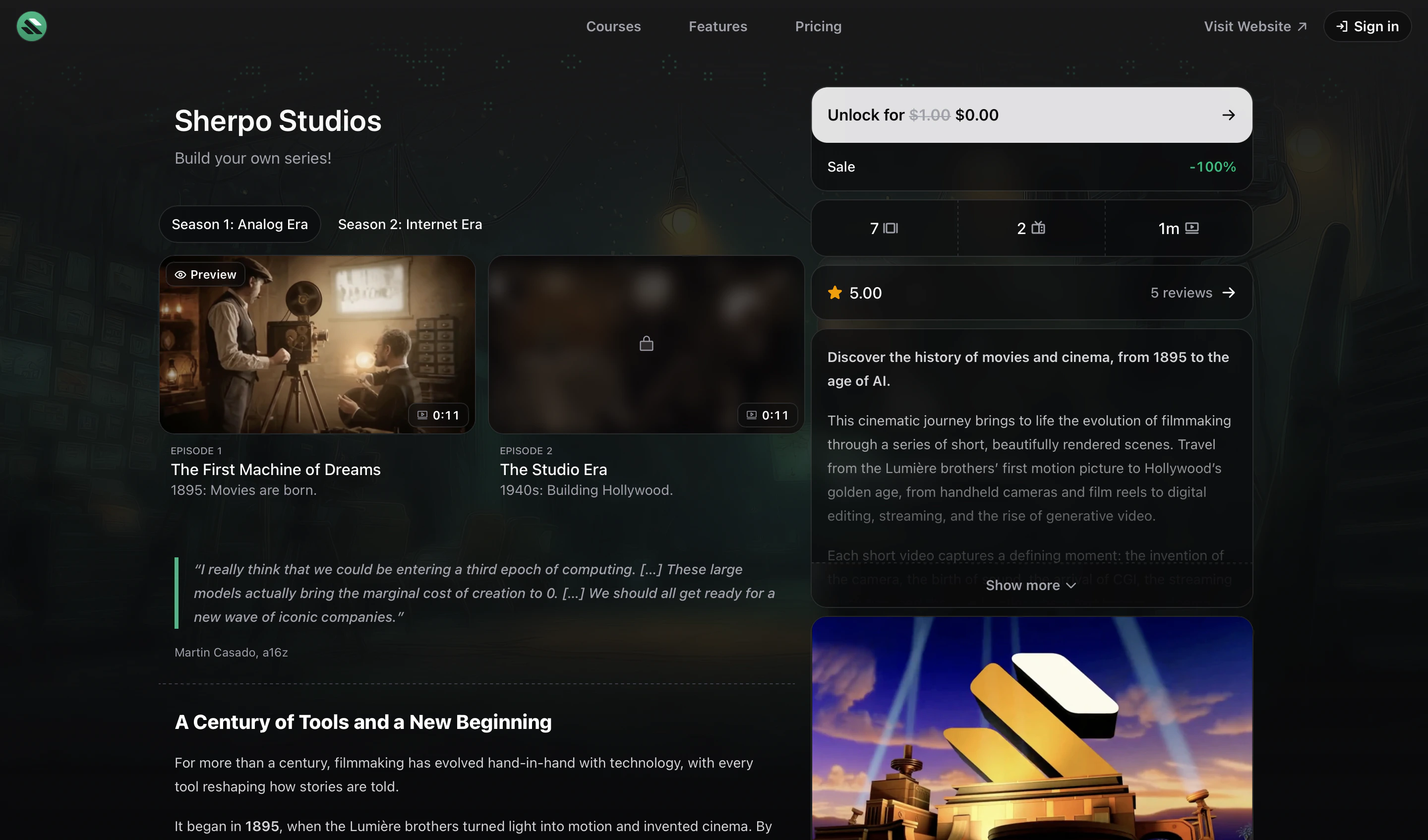 Series Page Example Series Page Example