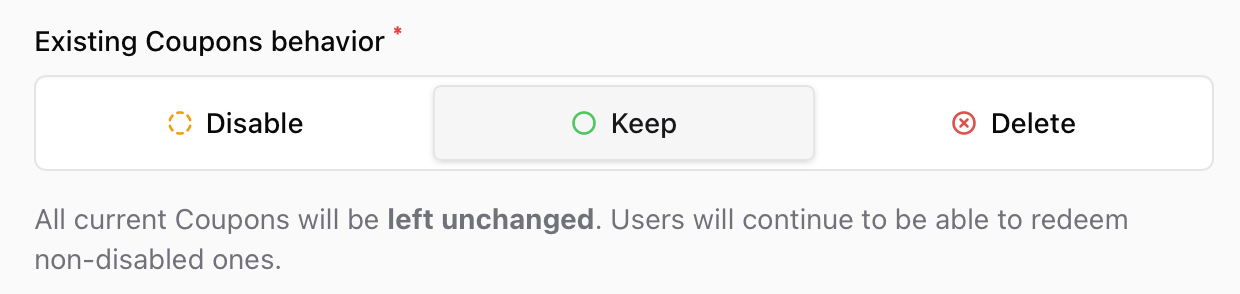 Coupon behavior when changing prices Changing product prices in Sherpo and coupon handling options