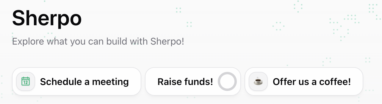 Calendar in Sherpo-generate dsites Where Calendar automatically appears in Sherpo-generated sites