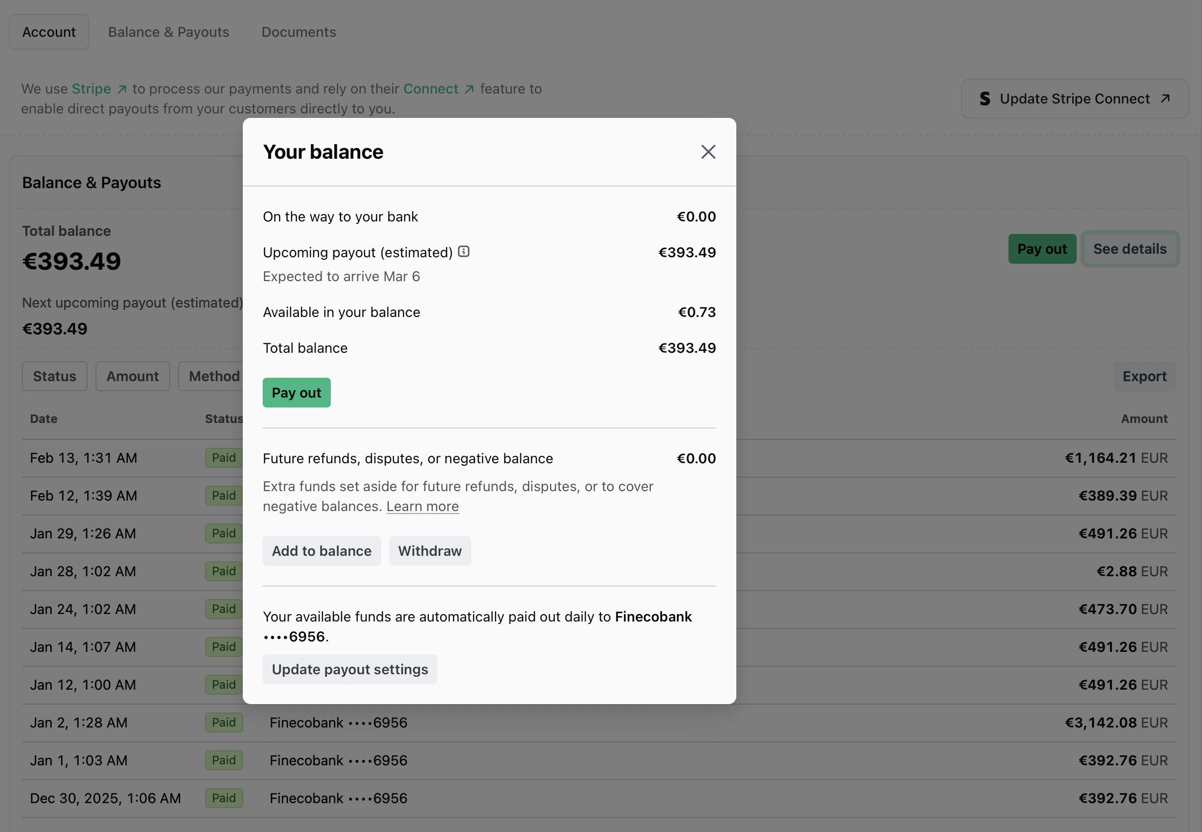 Balance Payouts Balance Payouts