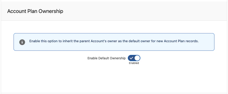Account Plan Ownership