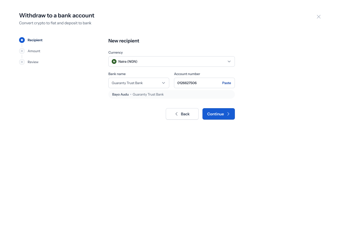 Withdraw review