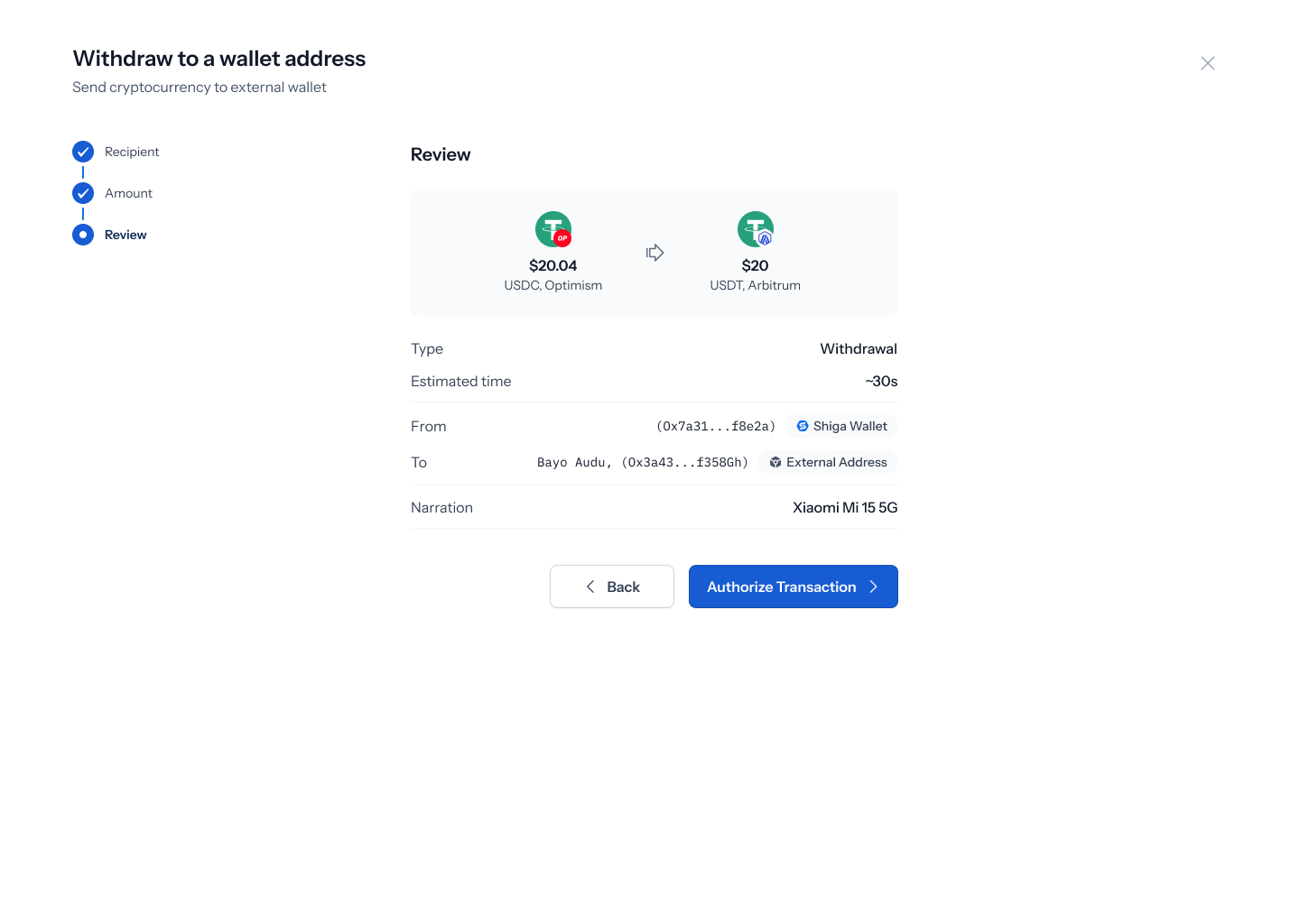 Withdraw review