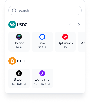 Picking which balance to send from