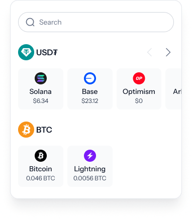 Picking which balance to send from
