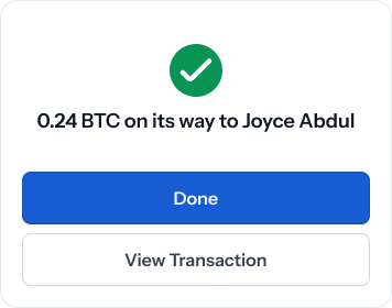 Payment sent