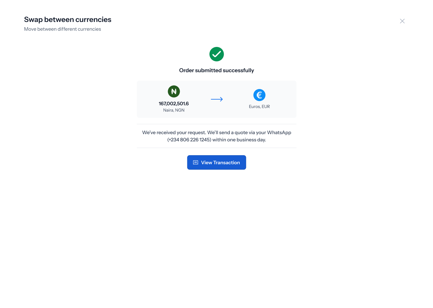 Submitted successfully