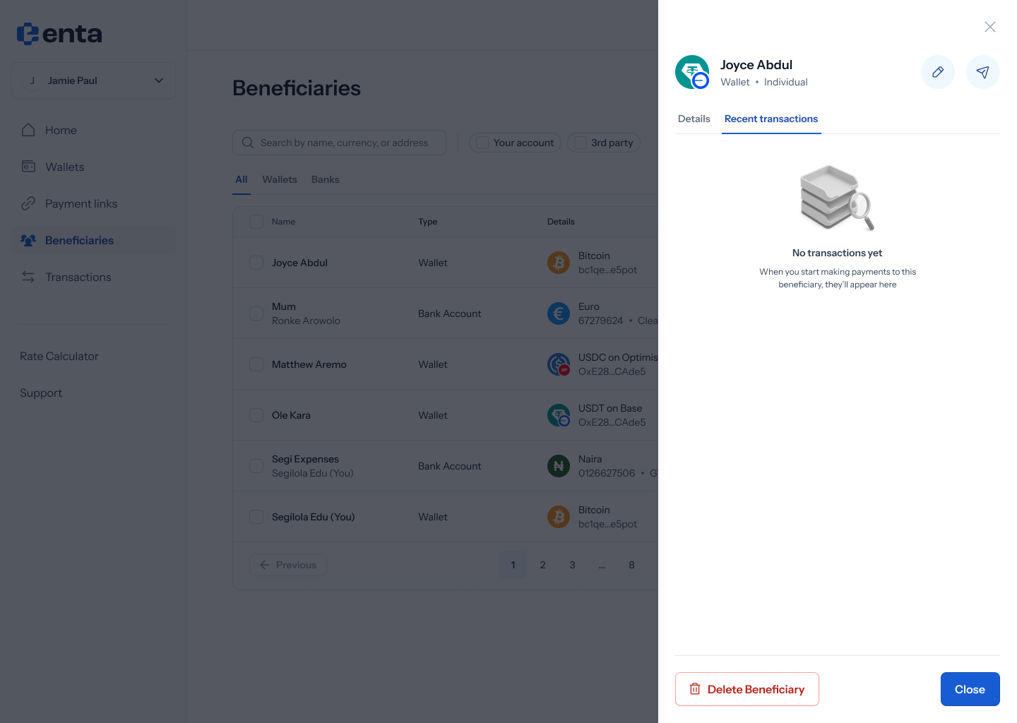 No transactions yet