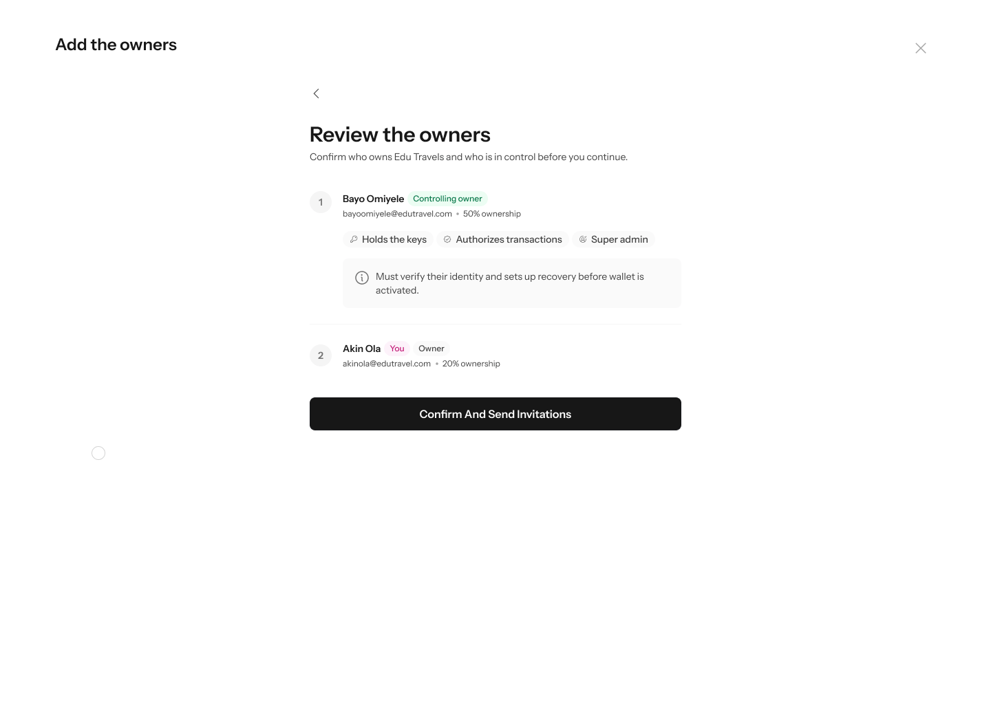 Review owners