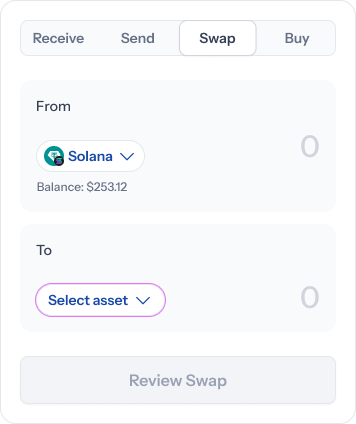 Swap — select FROM asset