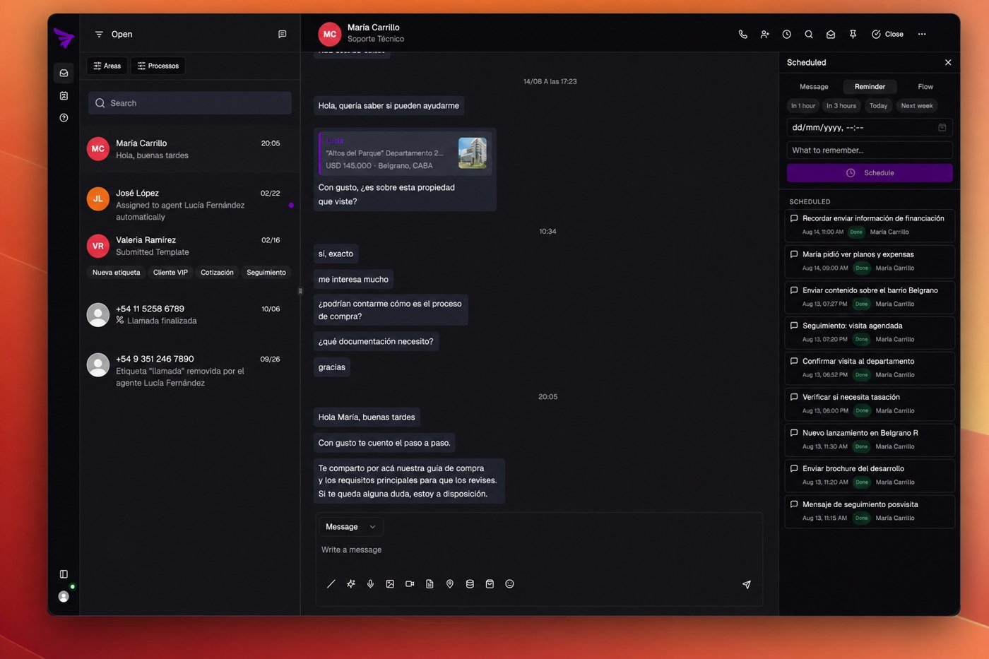 Programar un recordatorio