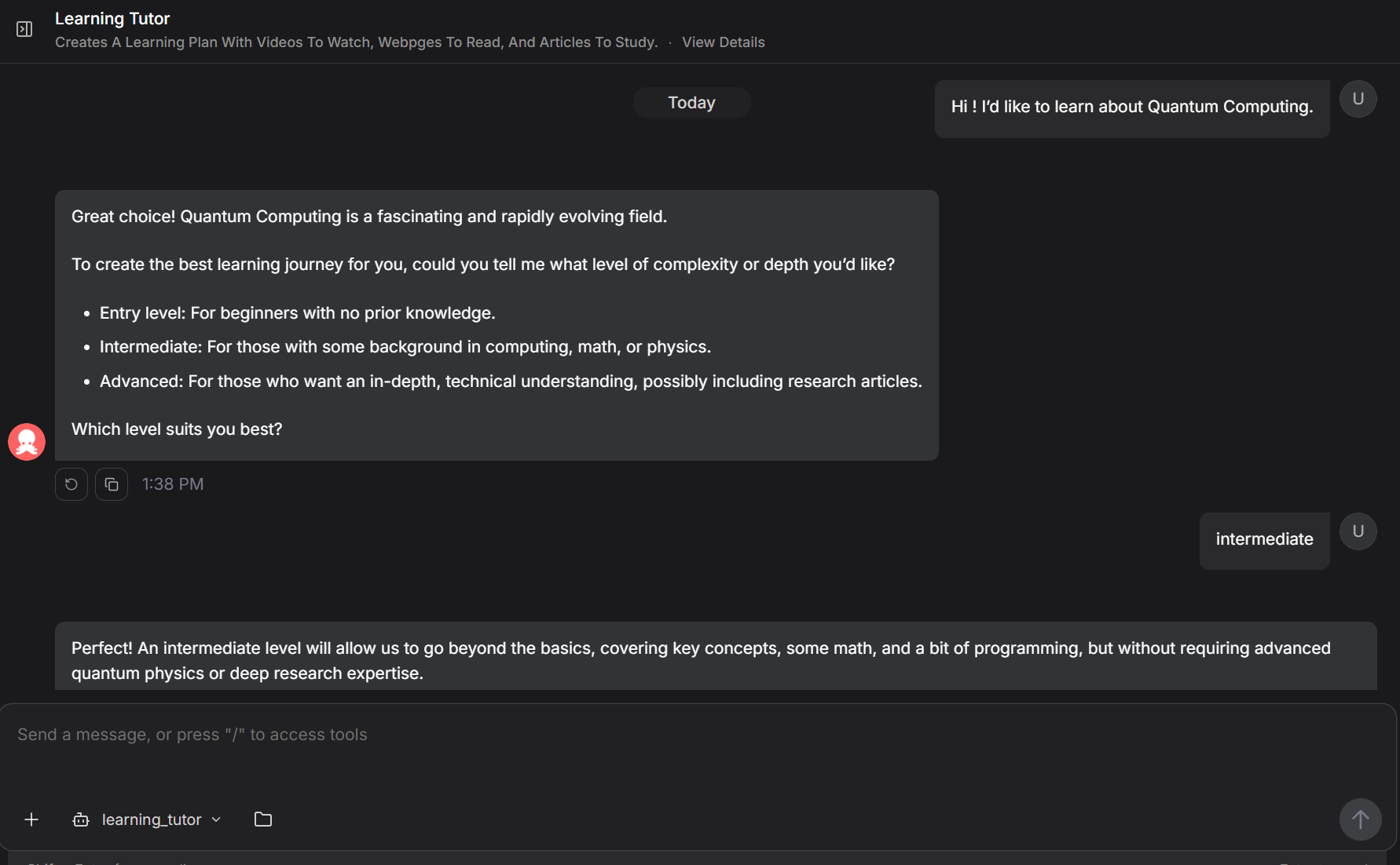 Starting chat