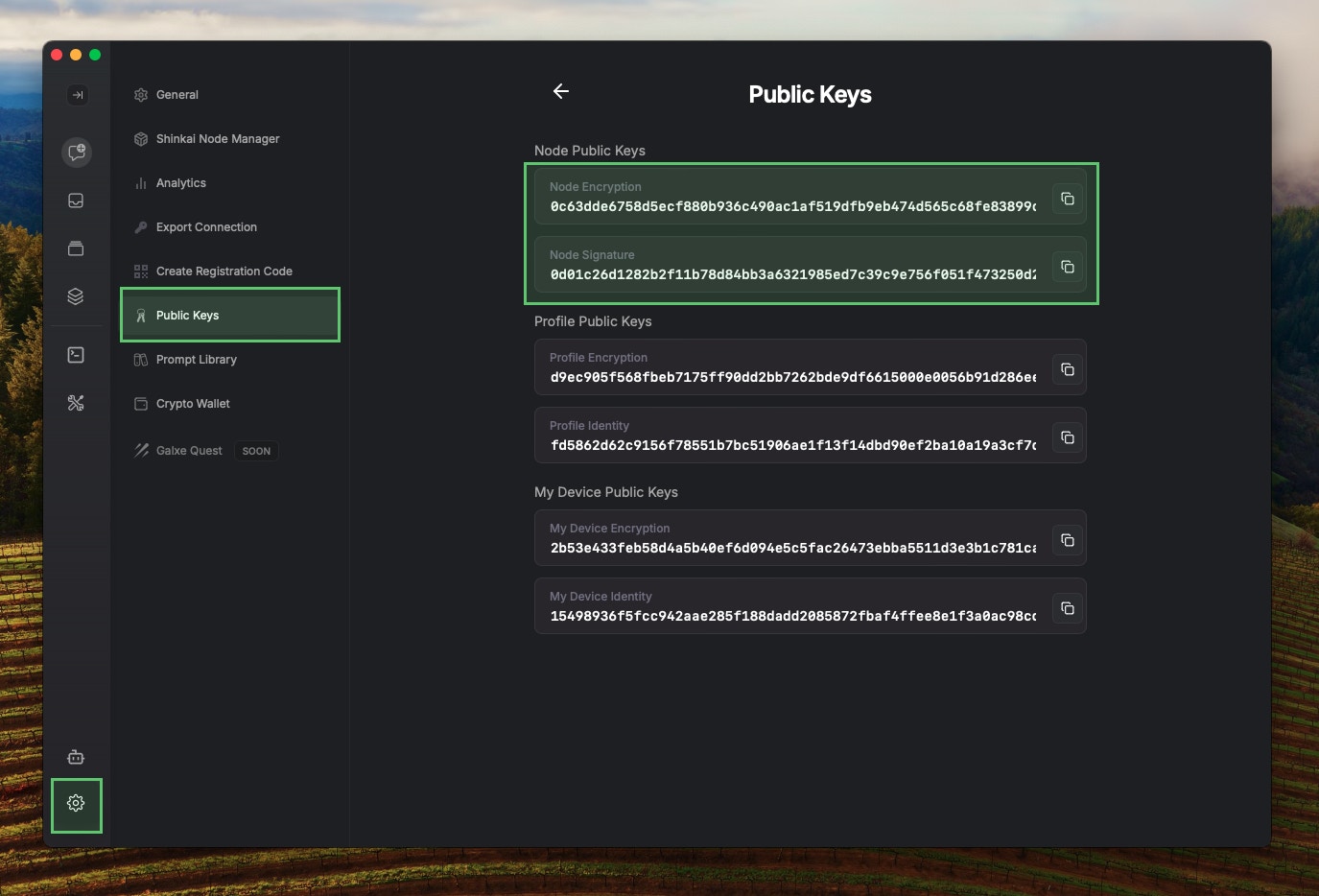 Public Keys