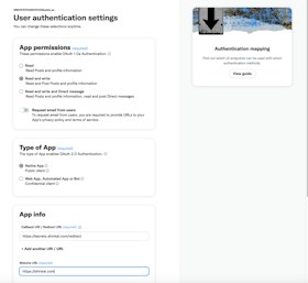 Set URLs and Permissions