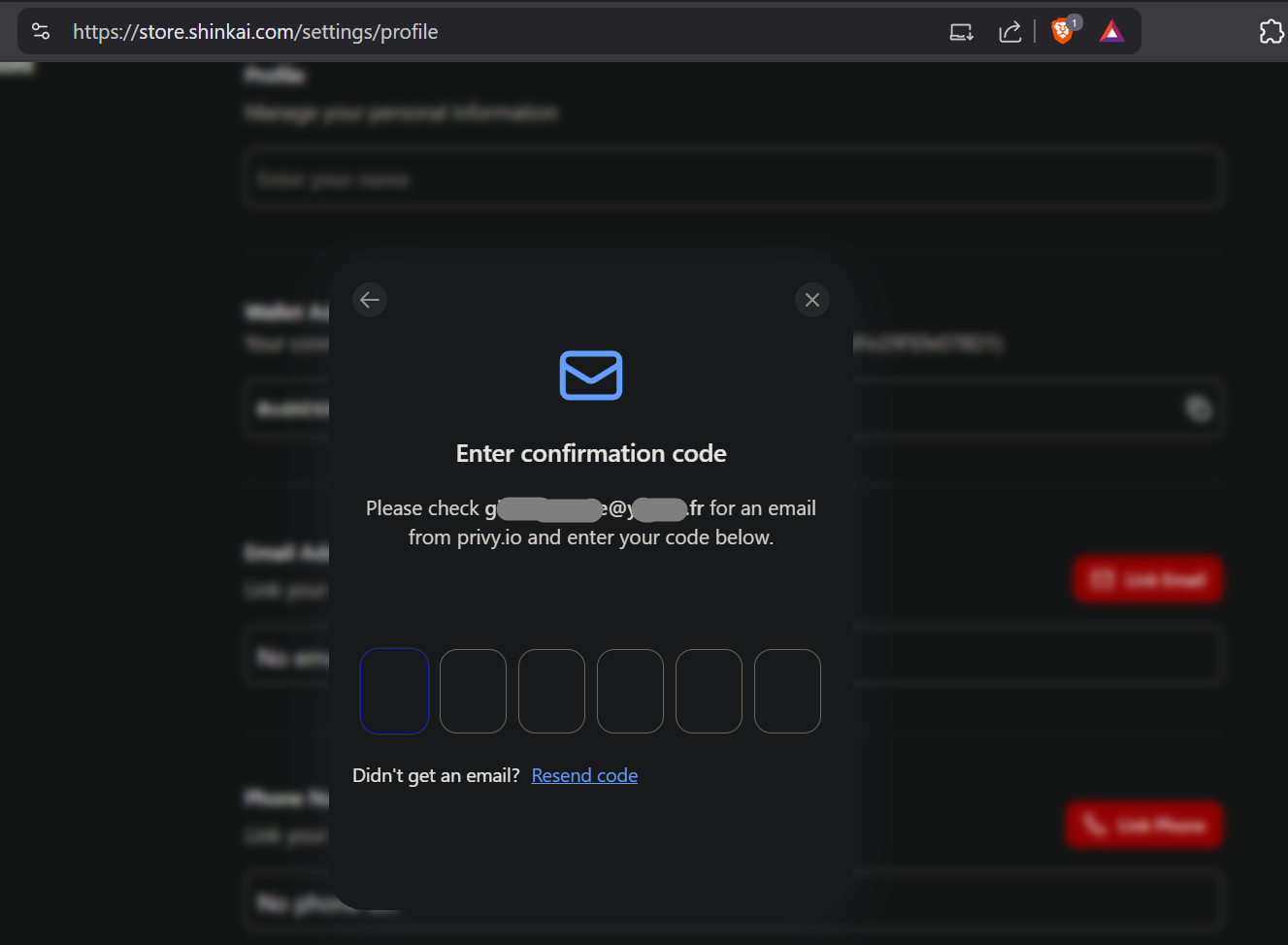 confirm information